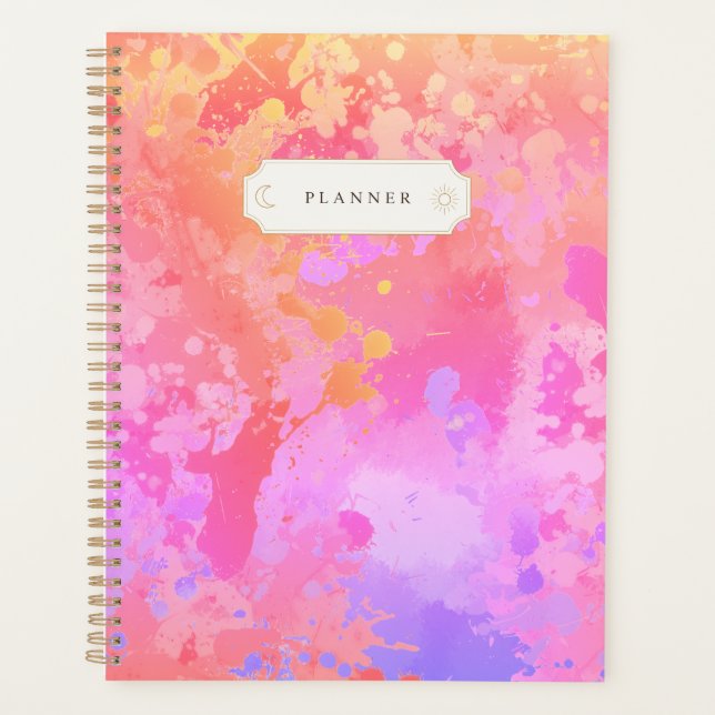 Sunset Boho Splash Planer (Vorderseite)