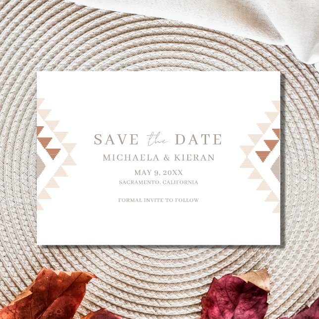 Sunset Boho Wedding Photo Save The Date (Von Creator hochgeladen)