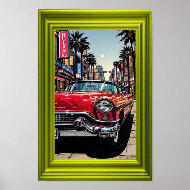 Sunset Boulevard – Classic Convertible Poster (Vorne)