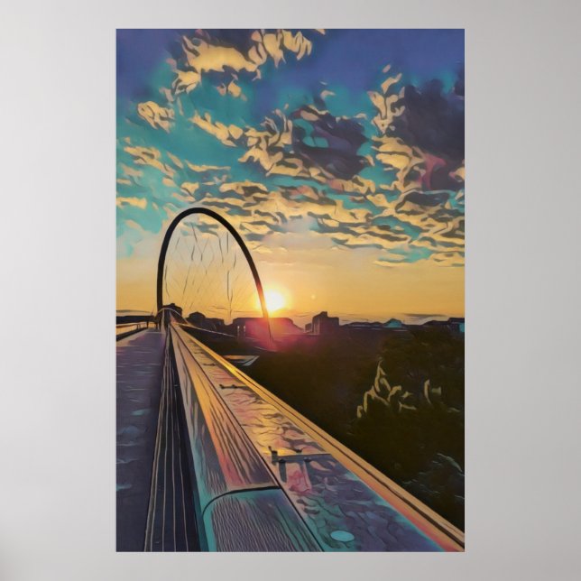 Sunset Bridge Poster (Vorne)