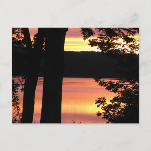 Sunset Bridgewater Nouvelle-Écosse Carte postale