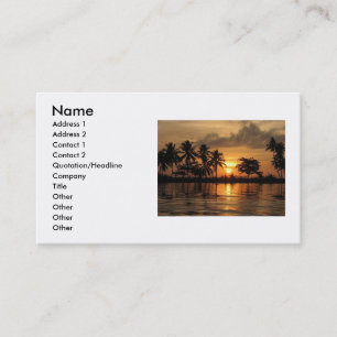 Sunset Business Card Visitenkarte