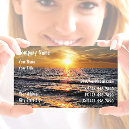 Sunset Business Cards Visitenkarte