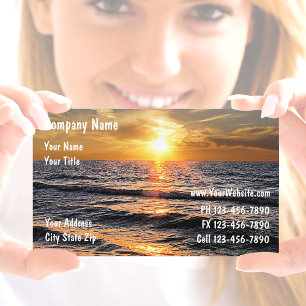 Sunset Business Cards Visitenkarte