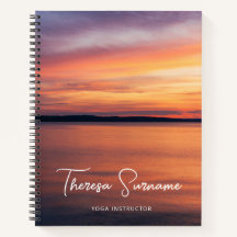 Sunset by a Lake Yoga Lehrer Yoga Instructor