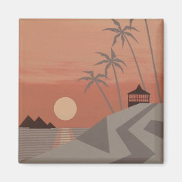 SUNSET CABANA-Magnet Magnet