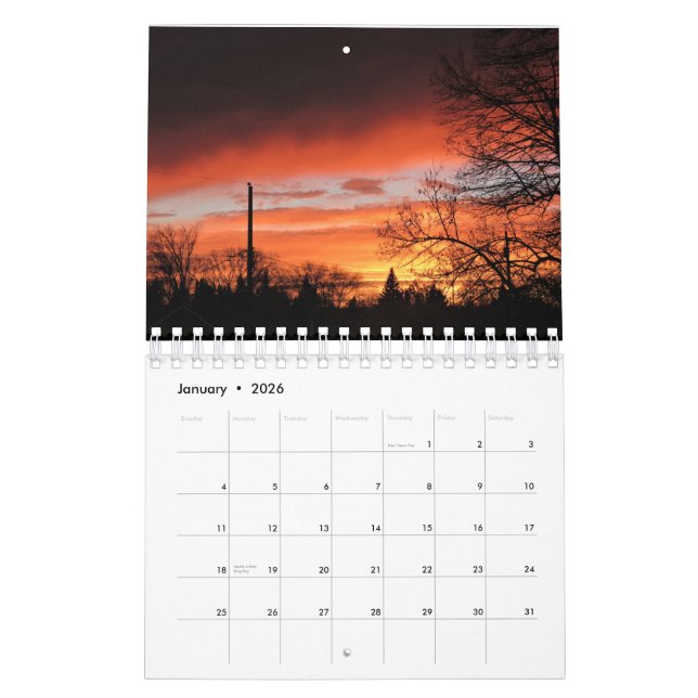 Sunset Calendar Kalender (Jan 2026)