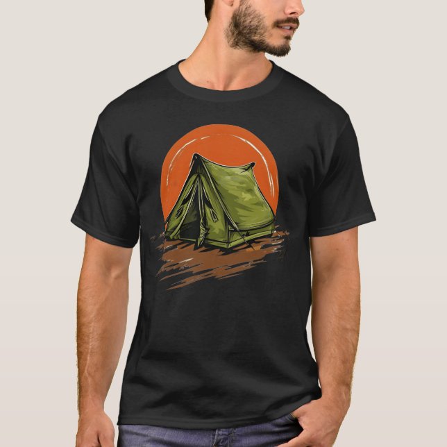 Sunset-Camp-Freund T-Shirt (Vorderseite)