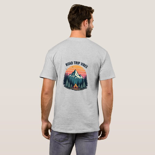 Sunset Camping T-Shirt (Dos entier)