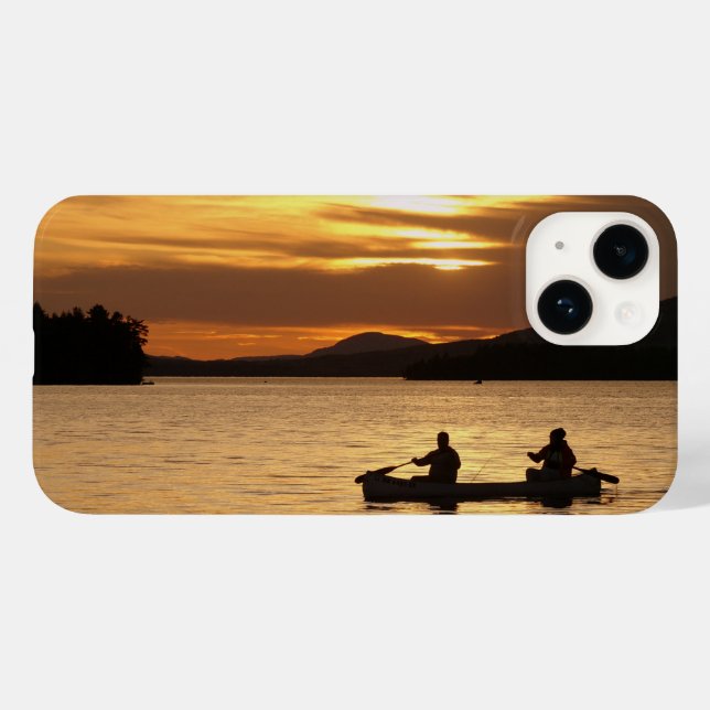Sunset Canoe Case-Mate iPhone 14 Hülle (Rückseite (Horizontal))