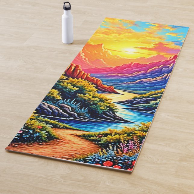  Sunset Canyon River Art Yogamatte (Beispiel)