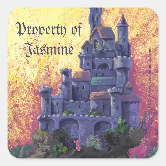 Sunset Castle Property Stickers (Vorderseite)
