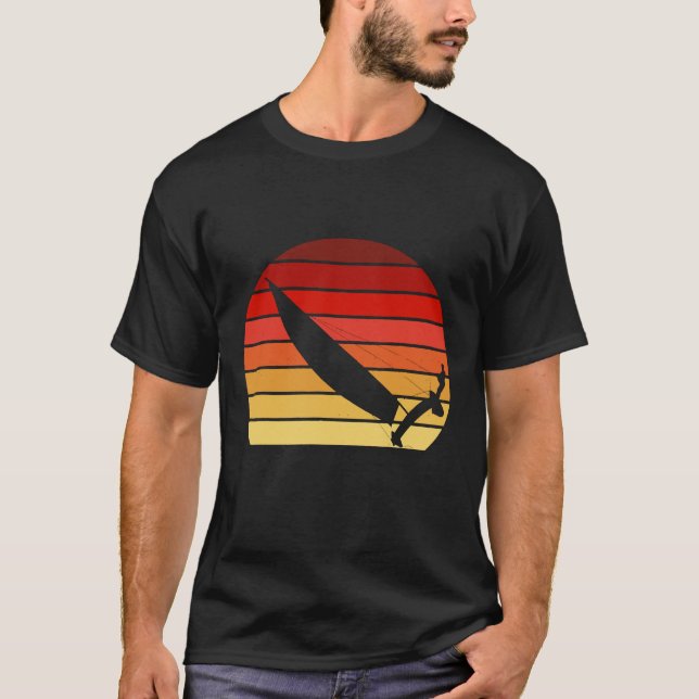 Sunset Cat Sailing Vintag T-Shirt (Vorderseite)
