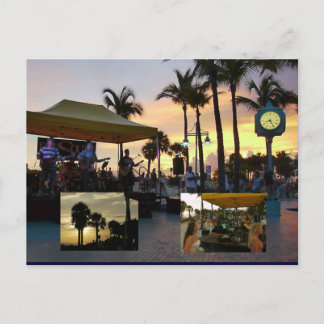 Sunset Celebration Postcard - Fort Myers Beach Einladungspostkarte