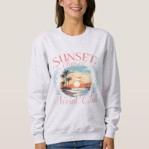 Sunset Chaser Social Club Cozy Golden Hour Sweatshirt