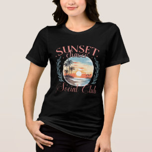 Sunset Chaser Social Club – Sonnenuntergangs-Liebh Tri-Blend Shirt