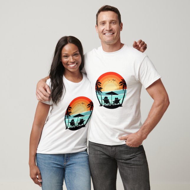 Sunset Chill - Ocean View Retreat T-Shirt (Unisex)