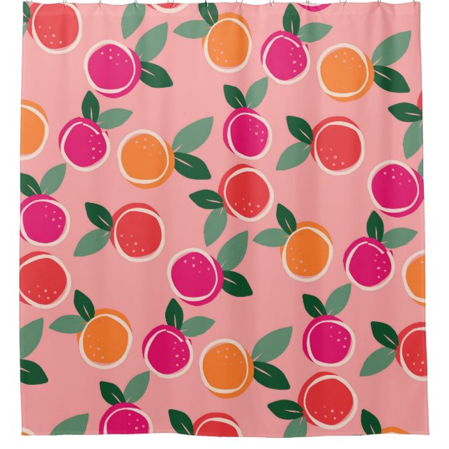 Sunset Citrus Symphony Duschvorhang (Vorderseite)
