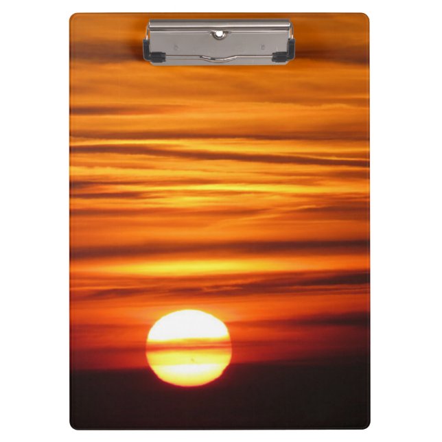 Sunset Clipboard Klemmbrett (Vorderseite)