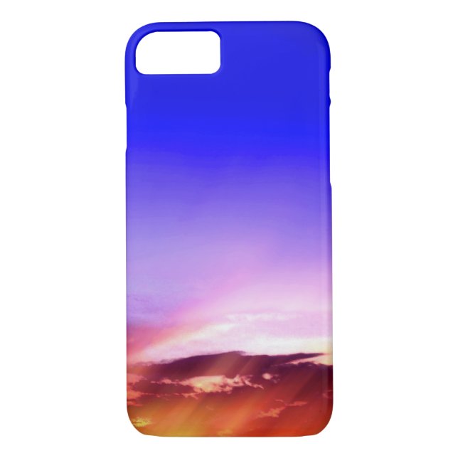 Sunset Clouds & Blue Sky iPhone 7 Coque (Dos)