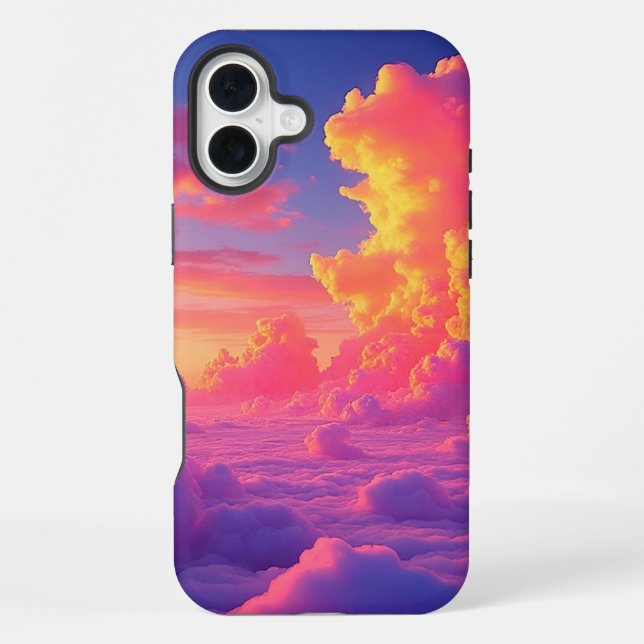 Sunset Clouds Handy Case iPhone 16 Plus Hülle (Rückseite)