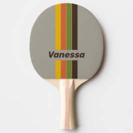 Sunset Clover Pin gestreift mit Namen Tischtennis Schläger