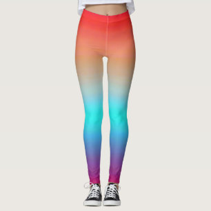 Sunset Color Ombre Leggings