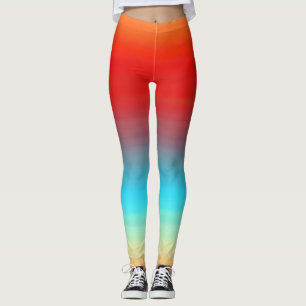 Sunset Colors Ombre Muster Leggings