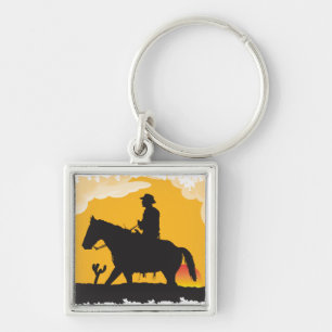 Sunset Cowboy Schlüsselanhänger