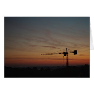 Sunset Crane Card