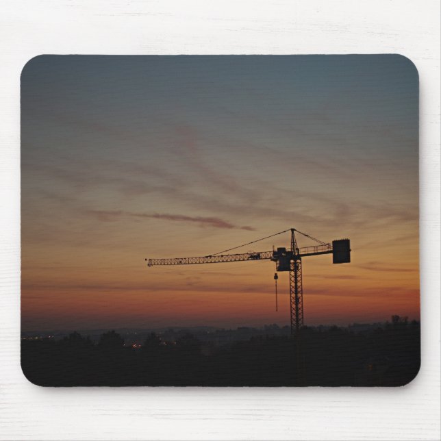 Sunset Crane Mousepad (Vorne)