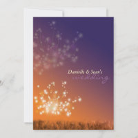 Sunset Dandelions Floral Wedding