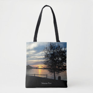 Sunset, Delaware River, Tasche
