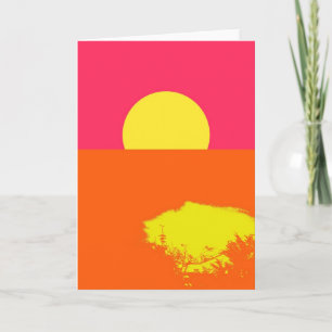SUNSET D'ÉTÉ - Cartes de voeux d'art