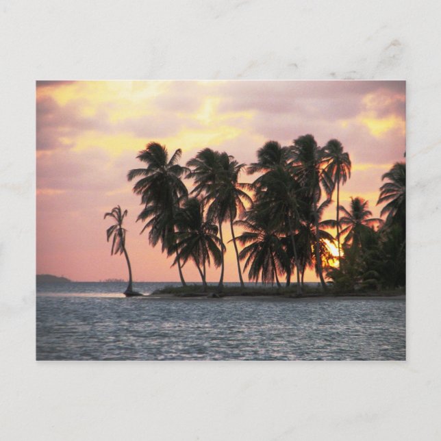 Sunset, E Lemmons, Kuna Yala, Panama Postkarte (Vorderseite)