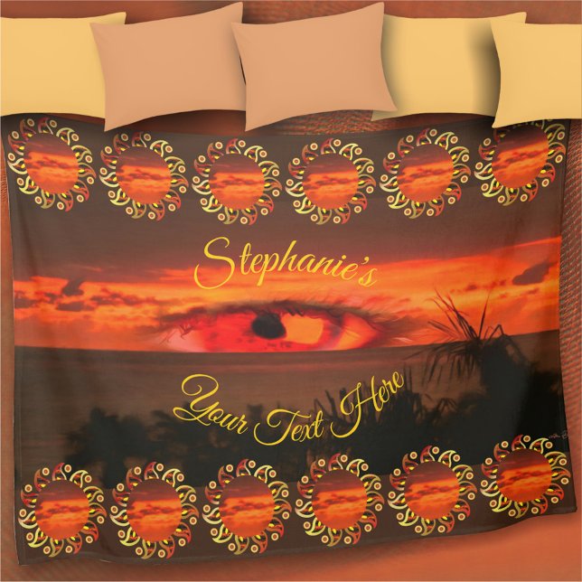 Sunset Eye 2106 Fleece Blanket (Von Creator hochgeladen)