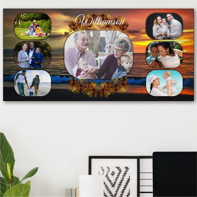 Sunset Family Foto Collage 1577 Art Print Poster (Von Creator hochgeladen)