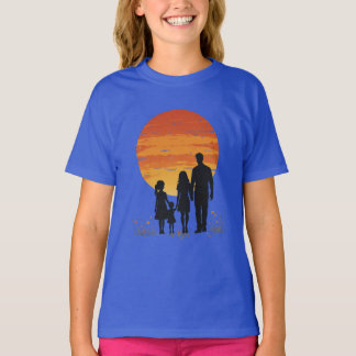 Sunset Family Silhouette T - Shirt