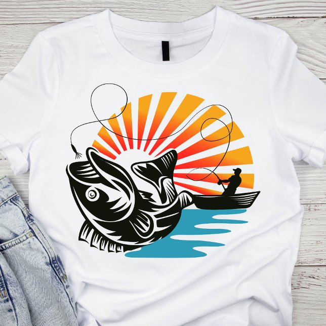 Sunset Fishing Adventure T-Shirt (Von Creator hochgeladen)