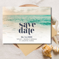 Sunset Florida Beach Hochzeit Save the Date