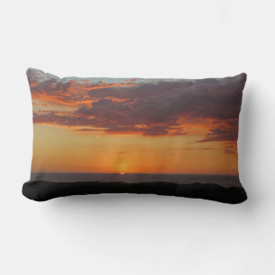 Sunset Foto Bright Orange Abend Sky Ocean Lendenkissen