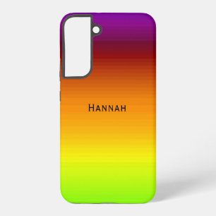 Sunset from the Meadow Color Blend Add Name Samsung Galaxy Hülle