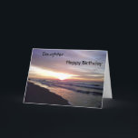 SUNSET FÜR DEN GEBURTSTAG VON DAUGHTER KARTE<br><div class="desc">Lass ihr,  wie sehr du sie Liebe und wünsche ihr alles Gute. Bitte Karo hier bei Zazzle aus meiner ganzen Linie.</div>