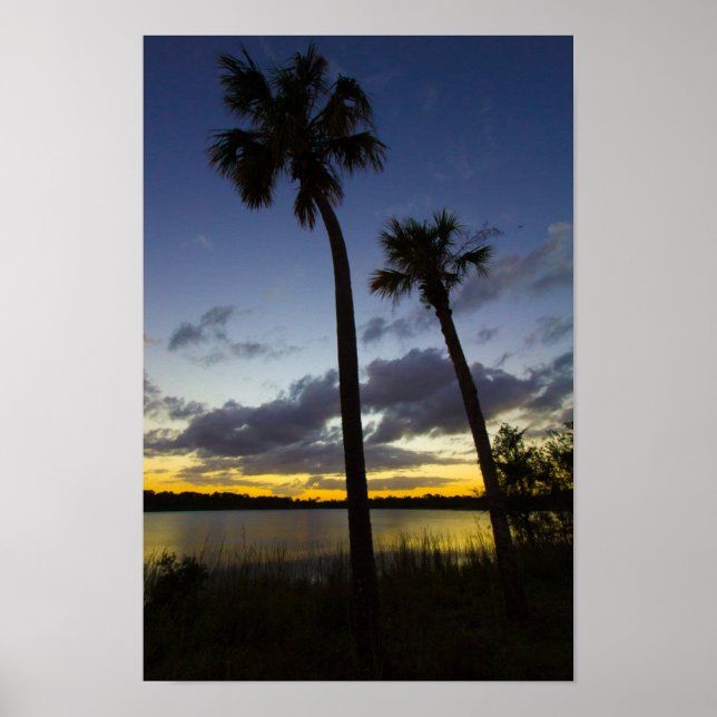 Sunset, George Lestrange Preserve, Fort Pierce, FL Poster (Vorne)