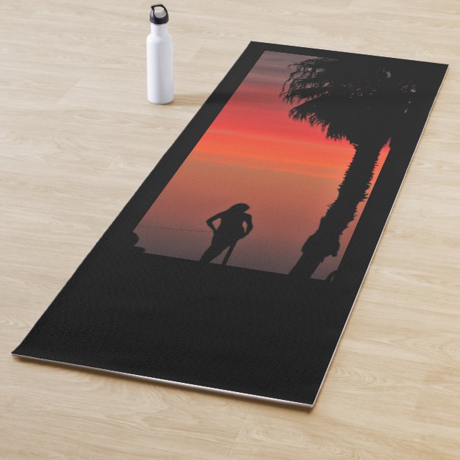 Sunset Girl Yogamatte (Beispiel)
