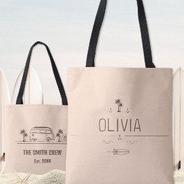 Sunset Glow Vintage Van Surfer All-Over-Print Tasche