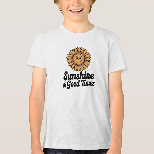 Sunset & Good Times T-Shirt Tri-Blend Shirt (Vorderseite)