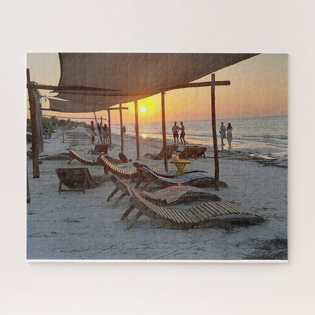 Sunset Hammocks by the Sea (Horizontal)