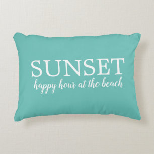 Sunset Happy Hour am Beach Akzent Kissen