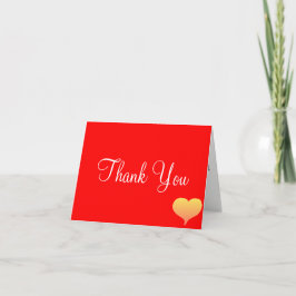 Sunset Heart Red Wedding Danke Karten